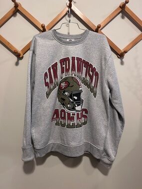 San Francisco 49ers Gray Crewneck Sweatshirt